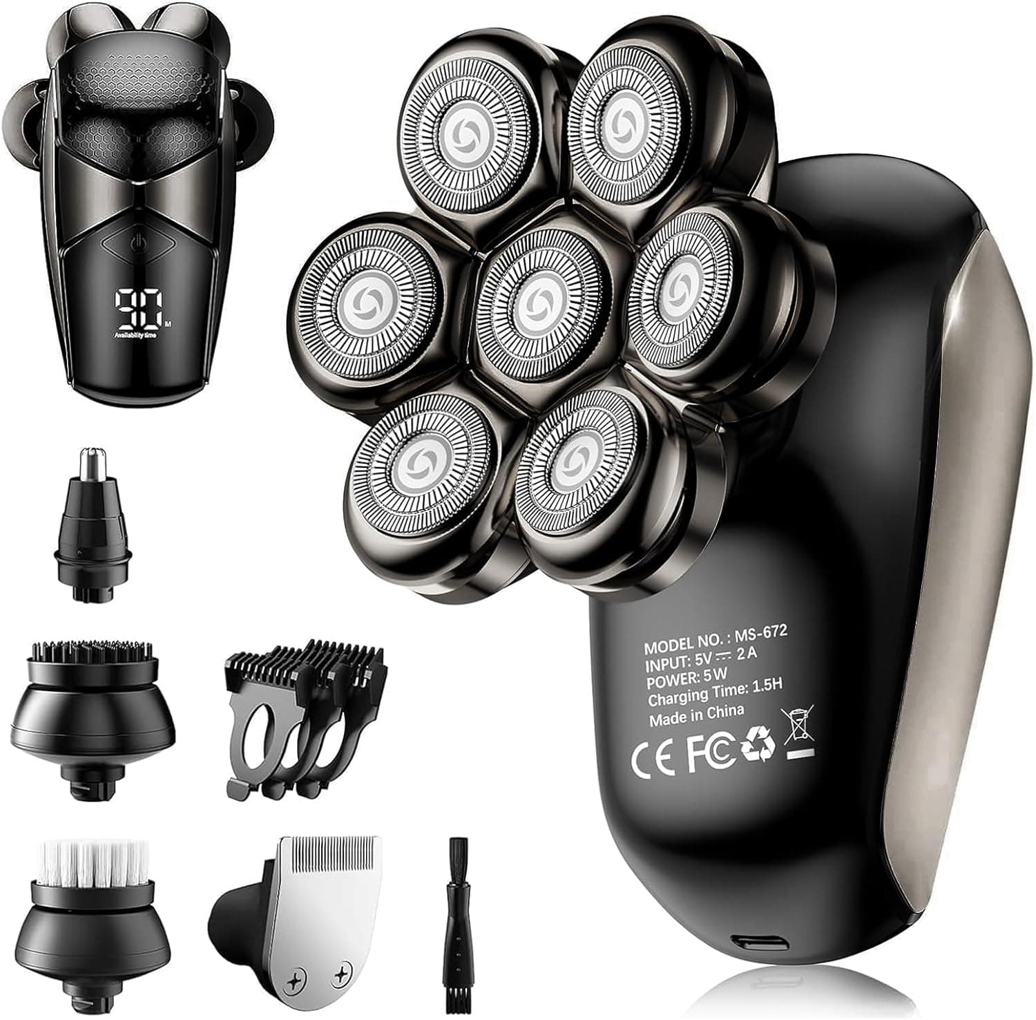 SHPAVVER 5-in-1 Head Shaver, seller photograph