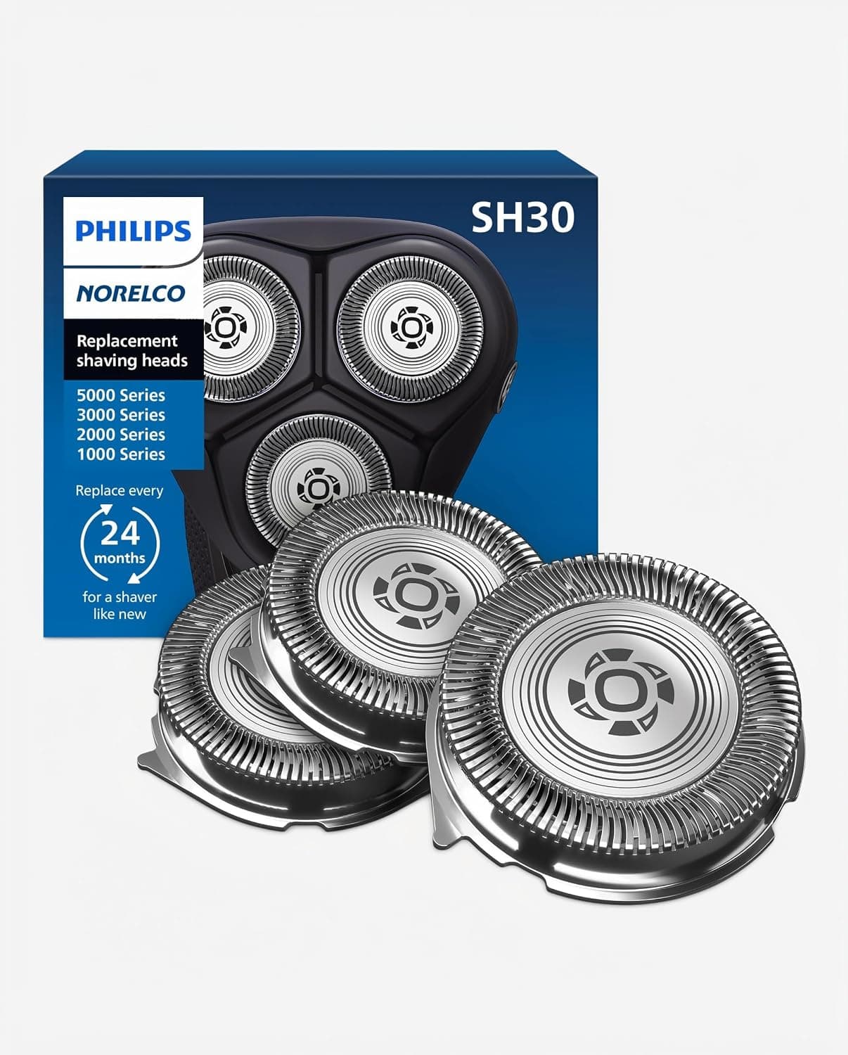 Philips Norelco Genuine Replacement Heads, 3 Count, seller photograph