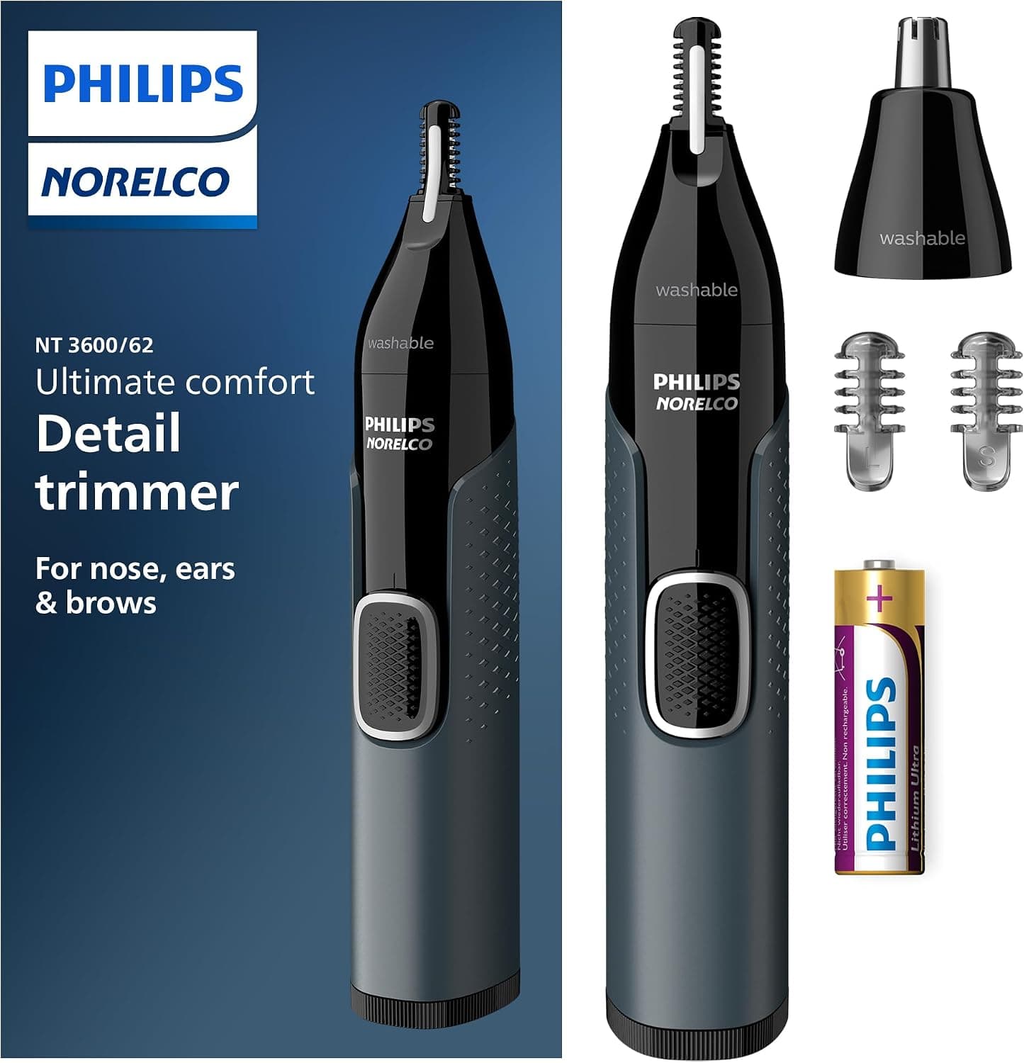 Philips Norelco Nose Trimmer 3000 NT3600/62, seller photograph